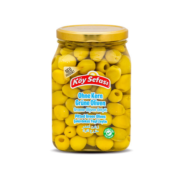 Koy Sefasi yesil zeytin cekirdeksiz 700GR cam