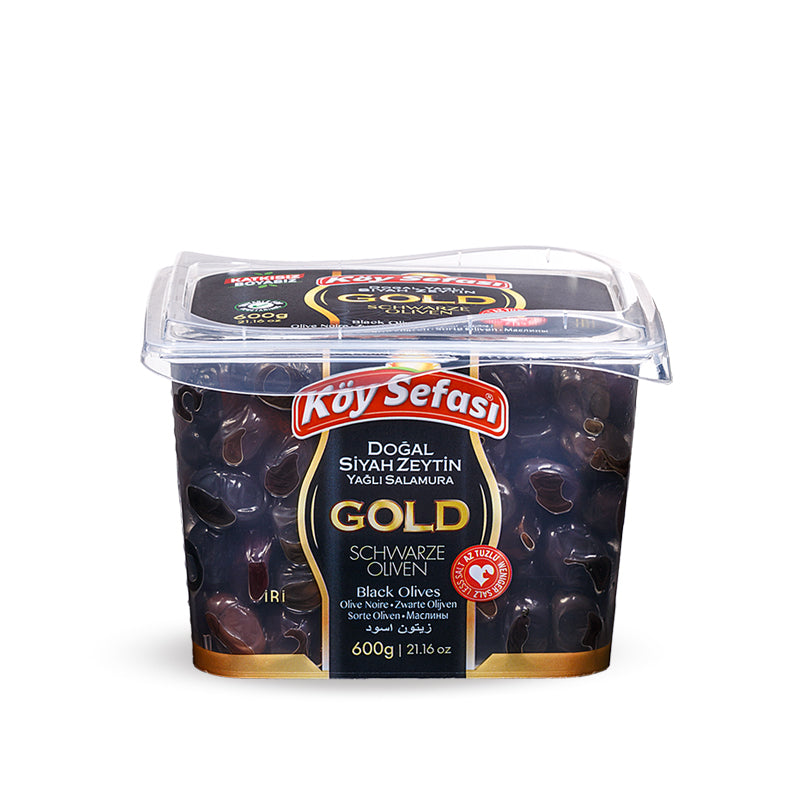 Koy Sefasi siyah y.sele zeytin gold 600GR kase