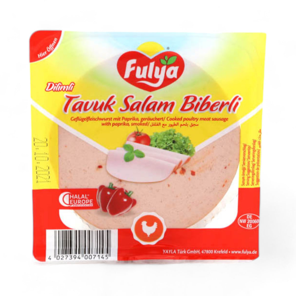 Fulya dilim biberli tavuk salami 200GR