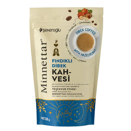 Sekeroglu Minnettar Hazelnoot Dibek Koffie 165GR