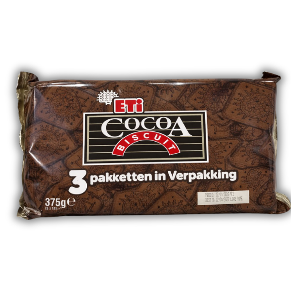 Eti cacoa biscuit 3st 375g
