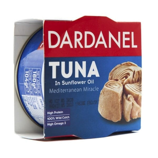 Dardanel ton baligi aycicek yagli 140GR
