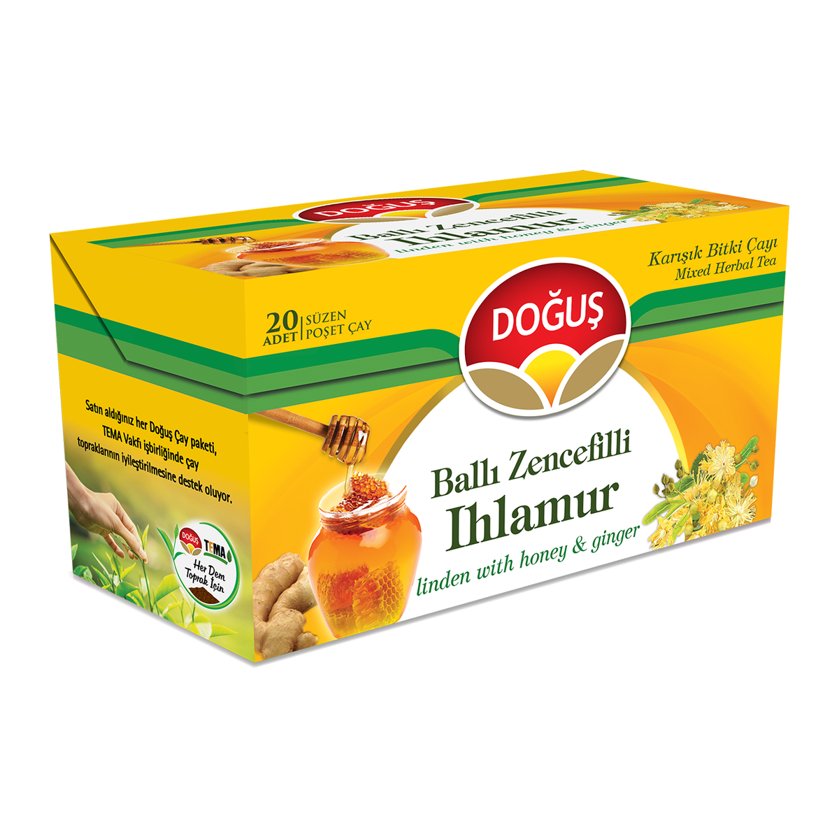 Dogus Lindebloesemthee Met Honing En Gember 20ST