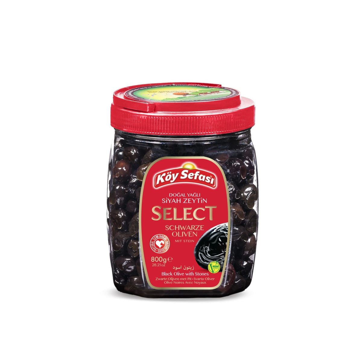 Koy Sefasi select siyah zeytin 800GR