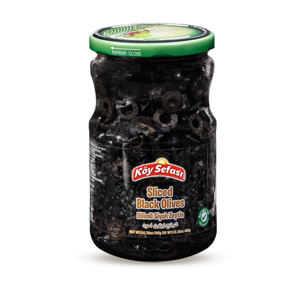 Koy Sefasi dilimli siyah zeytin 700GR