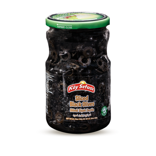 Koy Sefasi dilimli siyah zeytin 700GR
