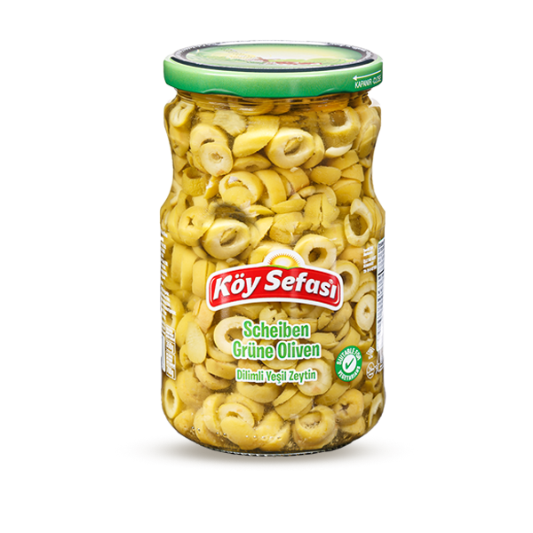 Gesneden Groene Olijven 700GR