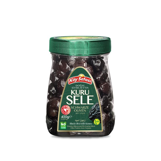 Koy Sefasi Zwarte Olijven Droge Sele 450GR
