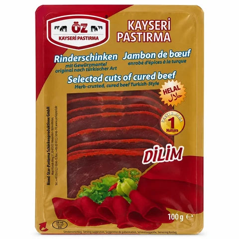 Oz kayseri dilim pastirma 100GR