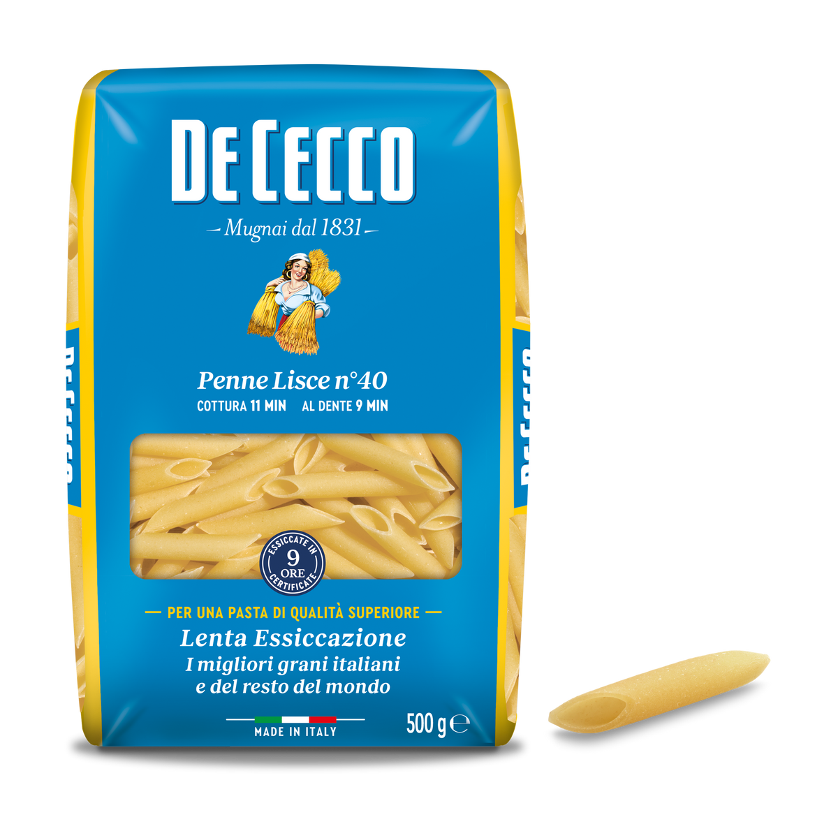 De Cecco Penne Lisce n° 40 500GR