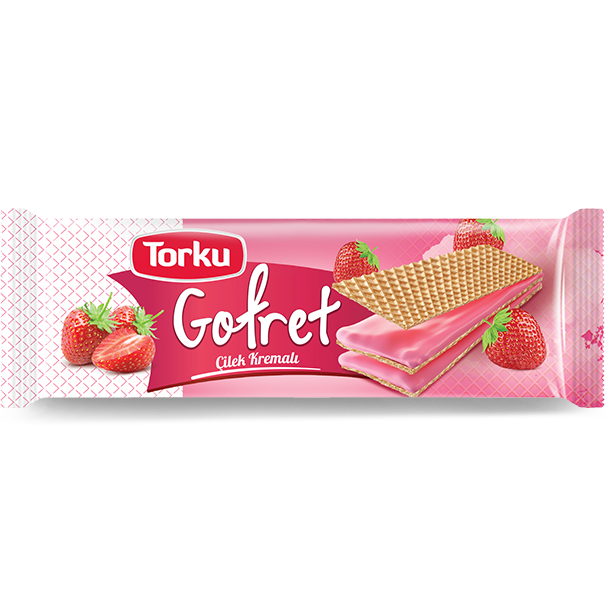 Torku Wafel Met Aardbeicreme 142GR