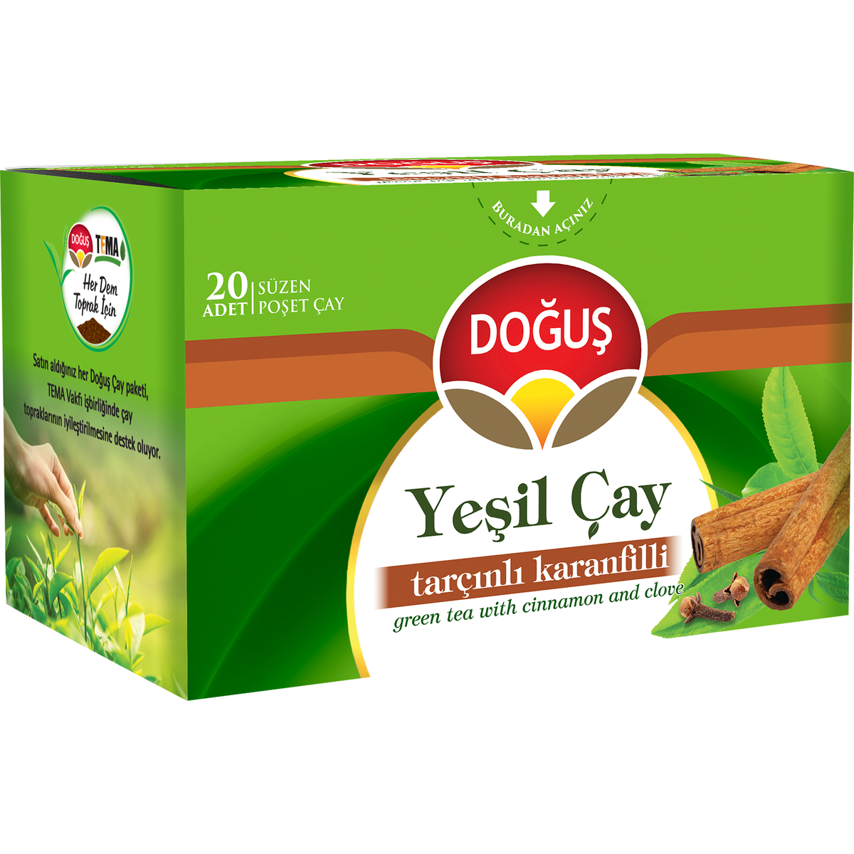 Dogus Groene Thee Met Kaneel En Kruidnagel 20ST